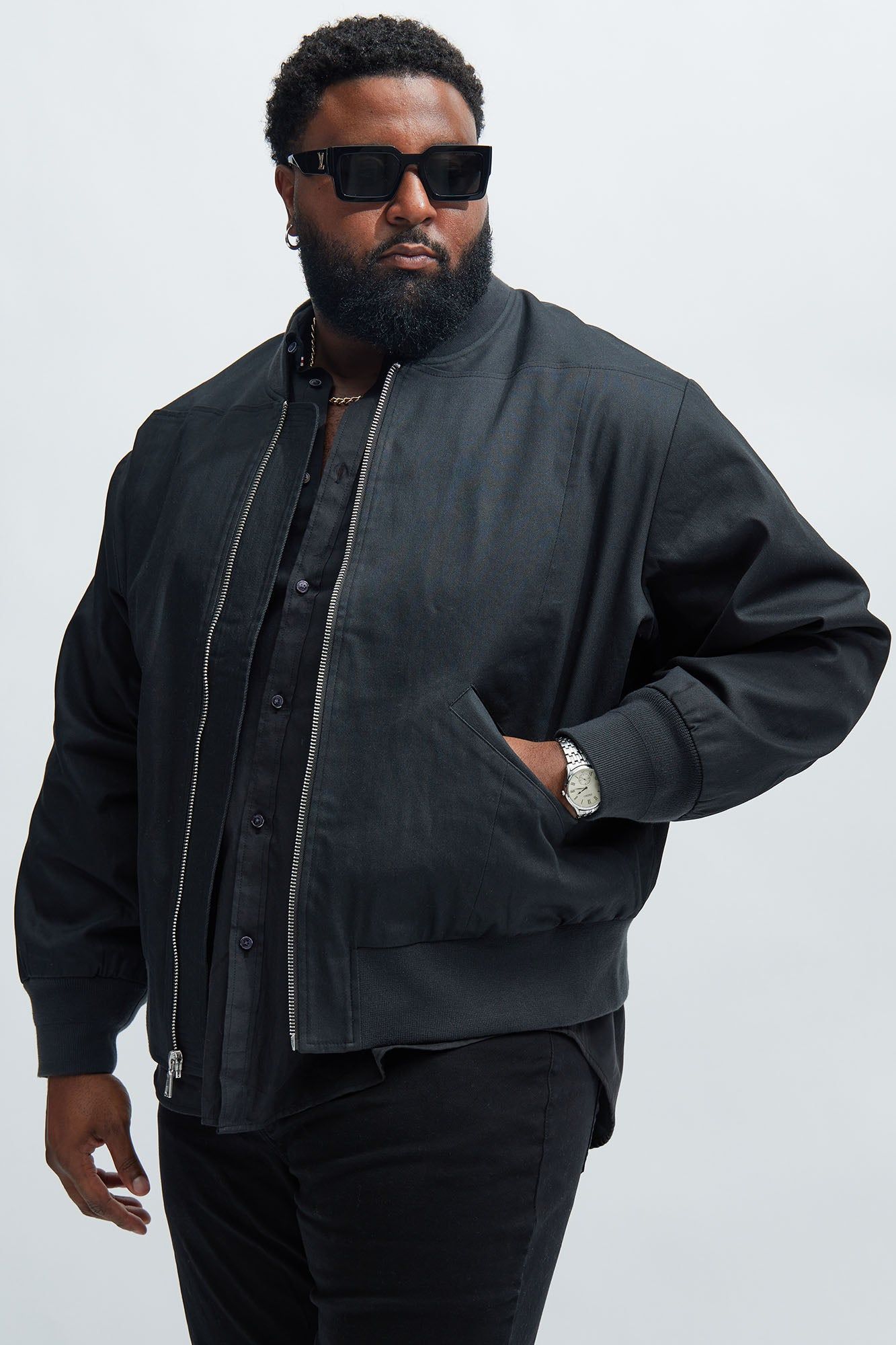 Blackrock Bomber Jacket - Black sold by Fashion Nova product image thumbnail 5