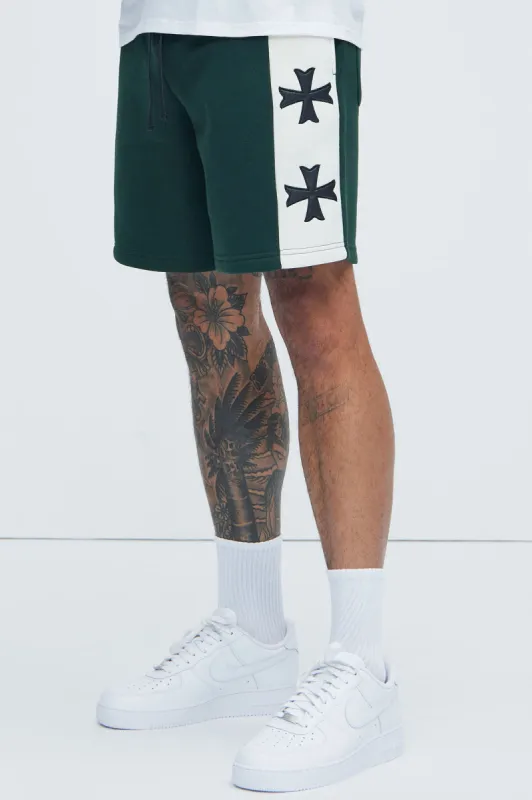 Tyson Desmond Sweat Shorts - Green/combo sold by Fashion Nova