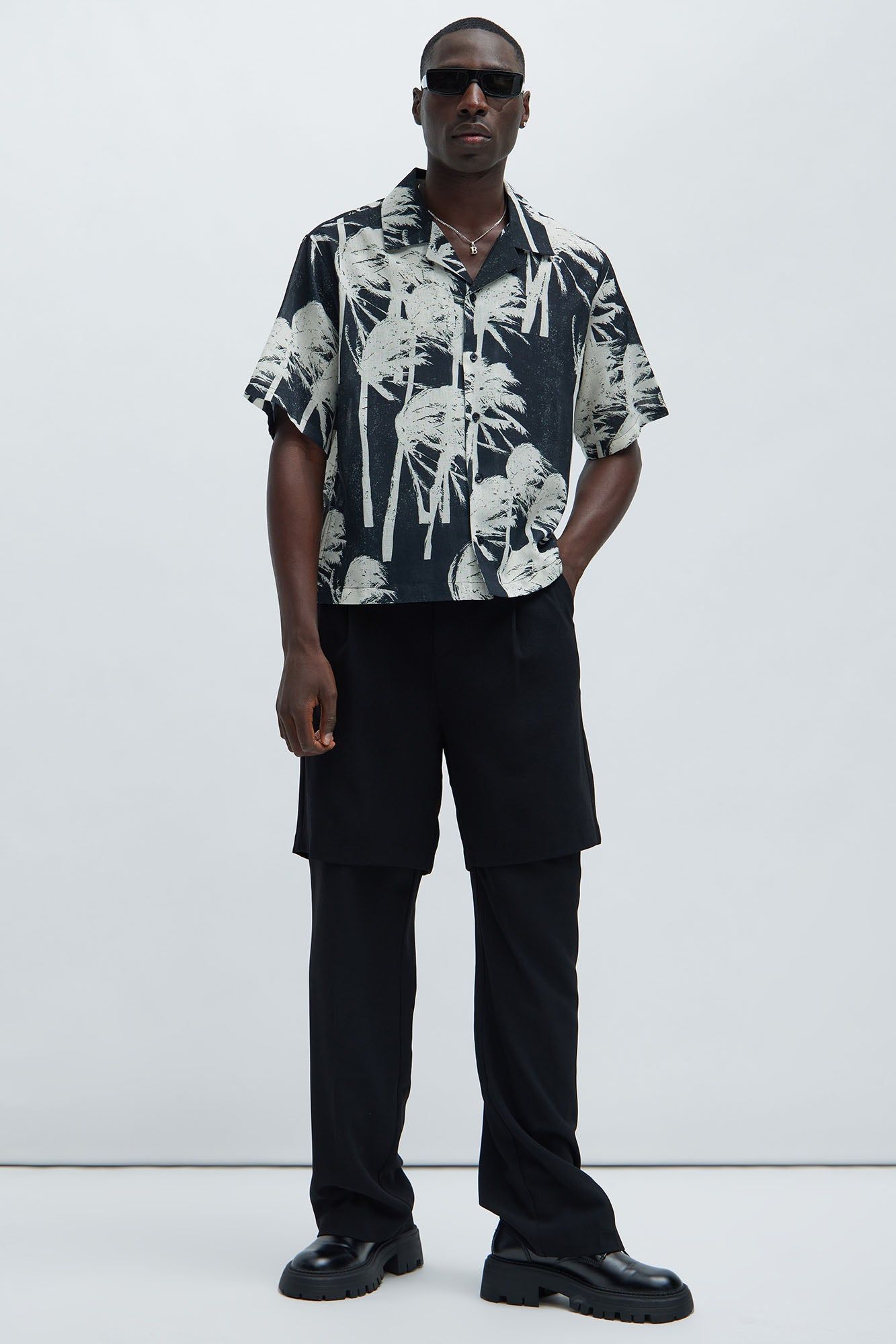Hurricane Palm Shirt - Black/combo sold by Fashion Nova product image thumbnail 2