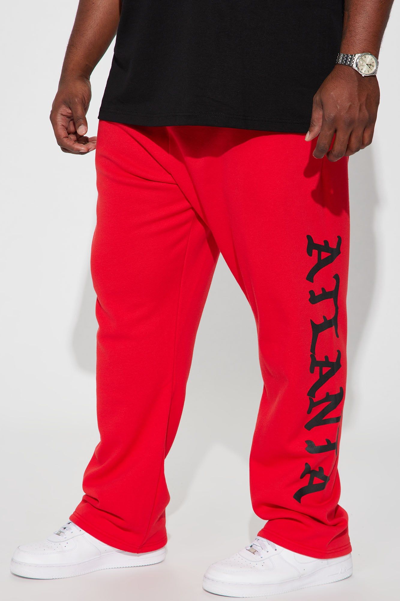 ATL Script Straight Sweatpant - Red sold by Fashion Nova product image thumbnail 2