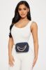 Chicest Gal On The Block Belt Bag - Dark Wash sold by Fashion Nova