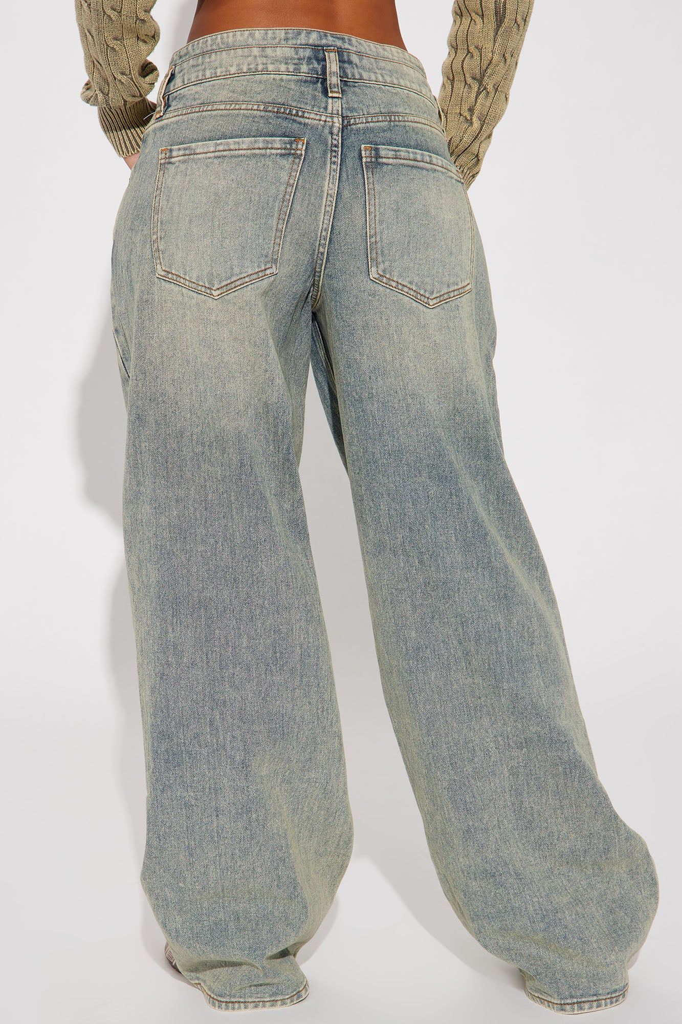 Artesia Tinted Baggy Non Stretch Jeans - Light Wash sold by Fashion Nova product image thumbnail 4