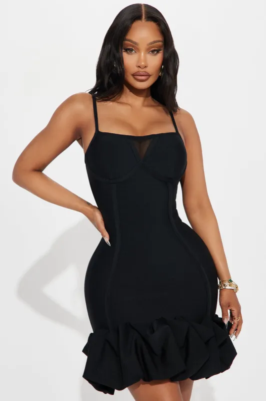 Everly Bandage Mini Dress - Black sold by Fashion Nova