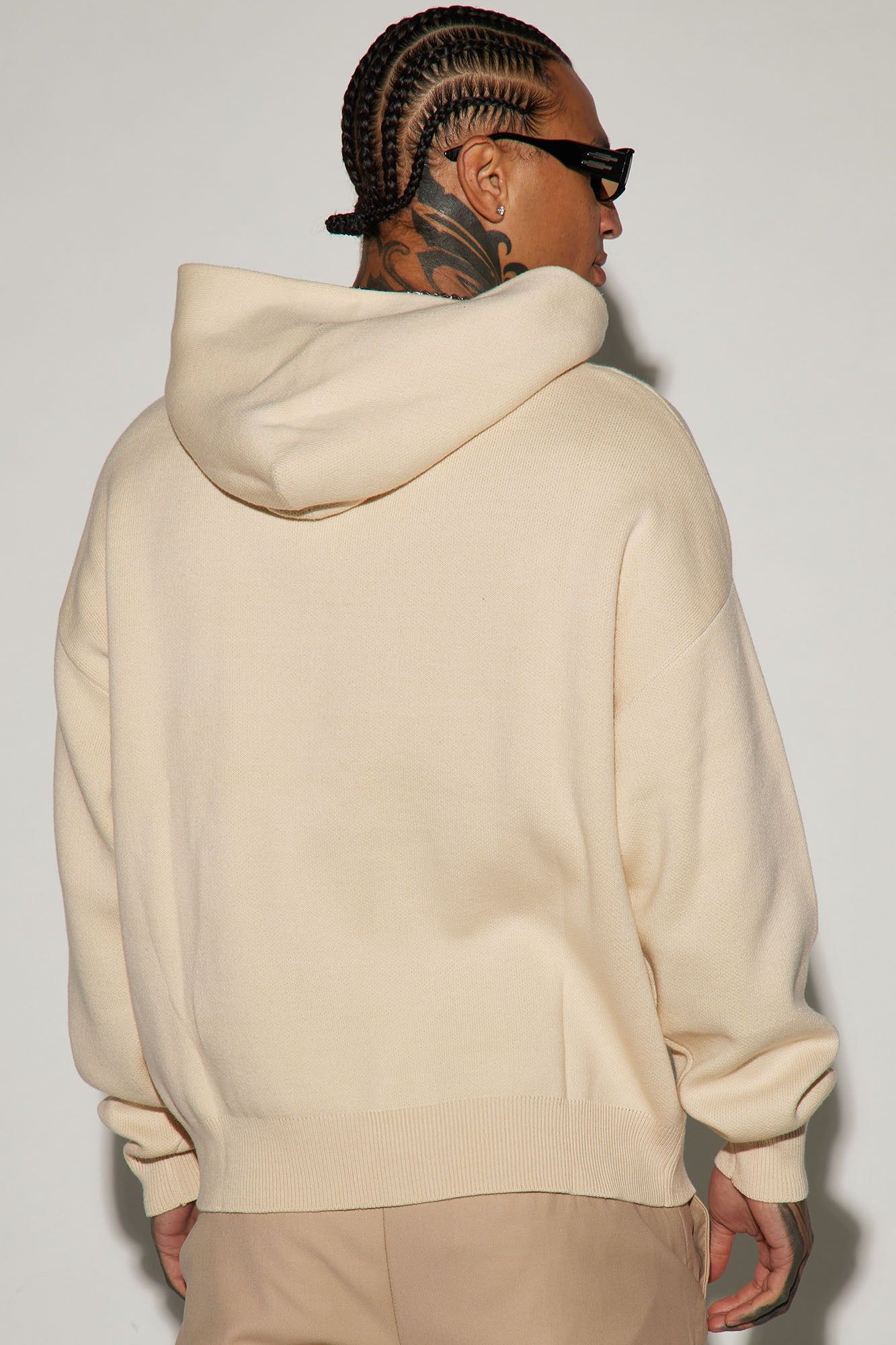 Heavyweight Sweater Hoodie - Cream sold by Fashion Nova product image thumbnail 3