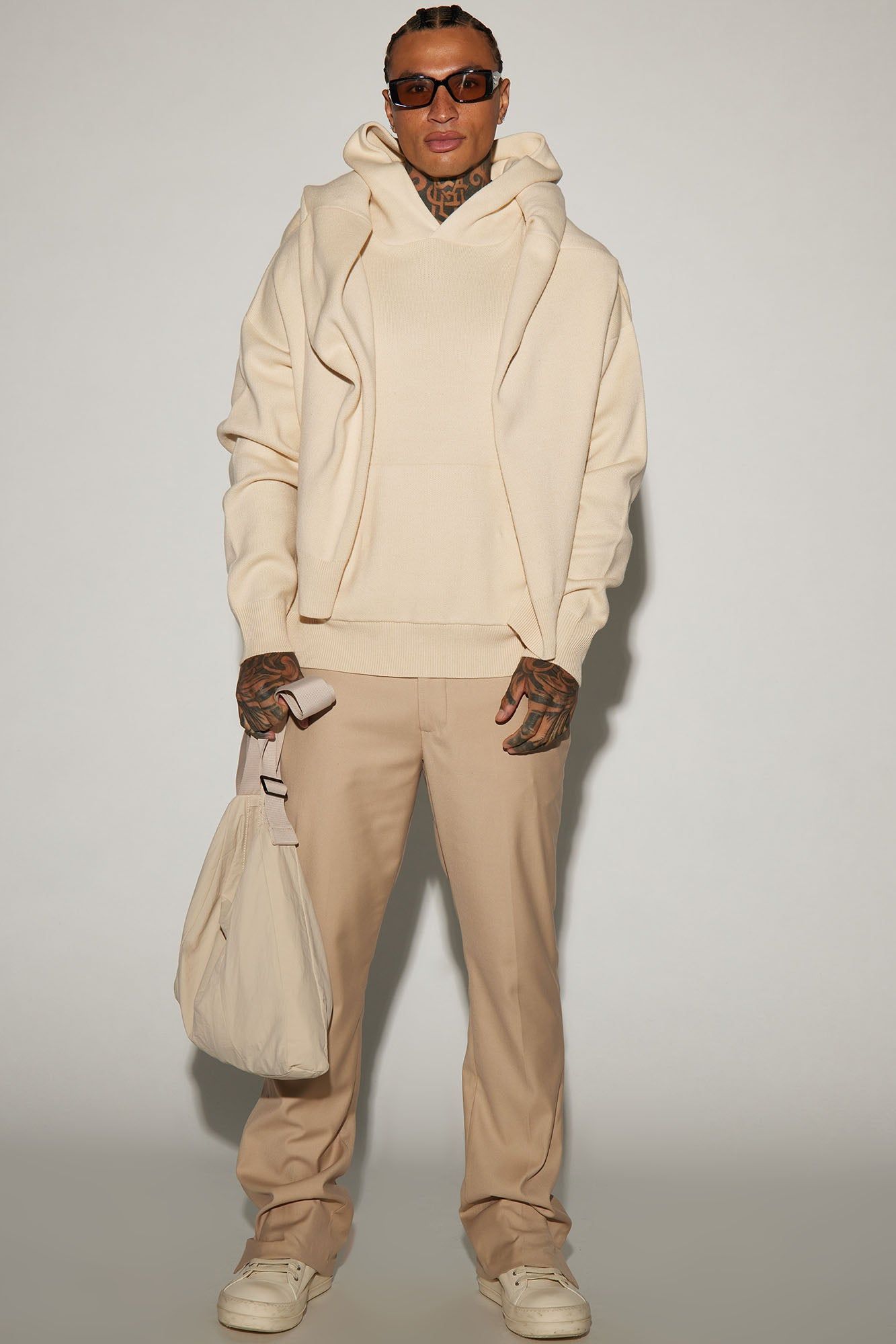 Heavyweight Sweater Hoodie - Cream sold by Fashion Nova product image thumbnail 2