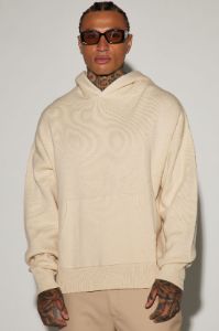 Heavyweight Sweater Hoodie - Cream sold by Fashion Nova