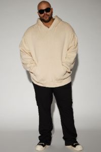 Heavyweight Sweater Hoodie - Cream sold by Fashion Nova