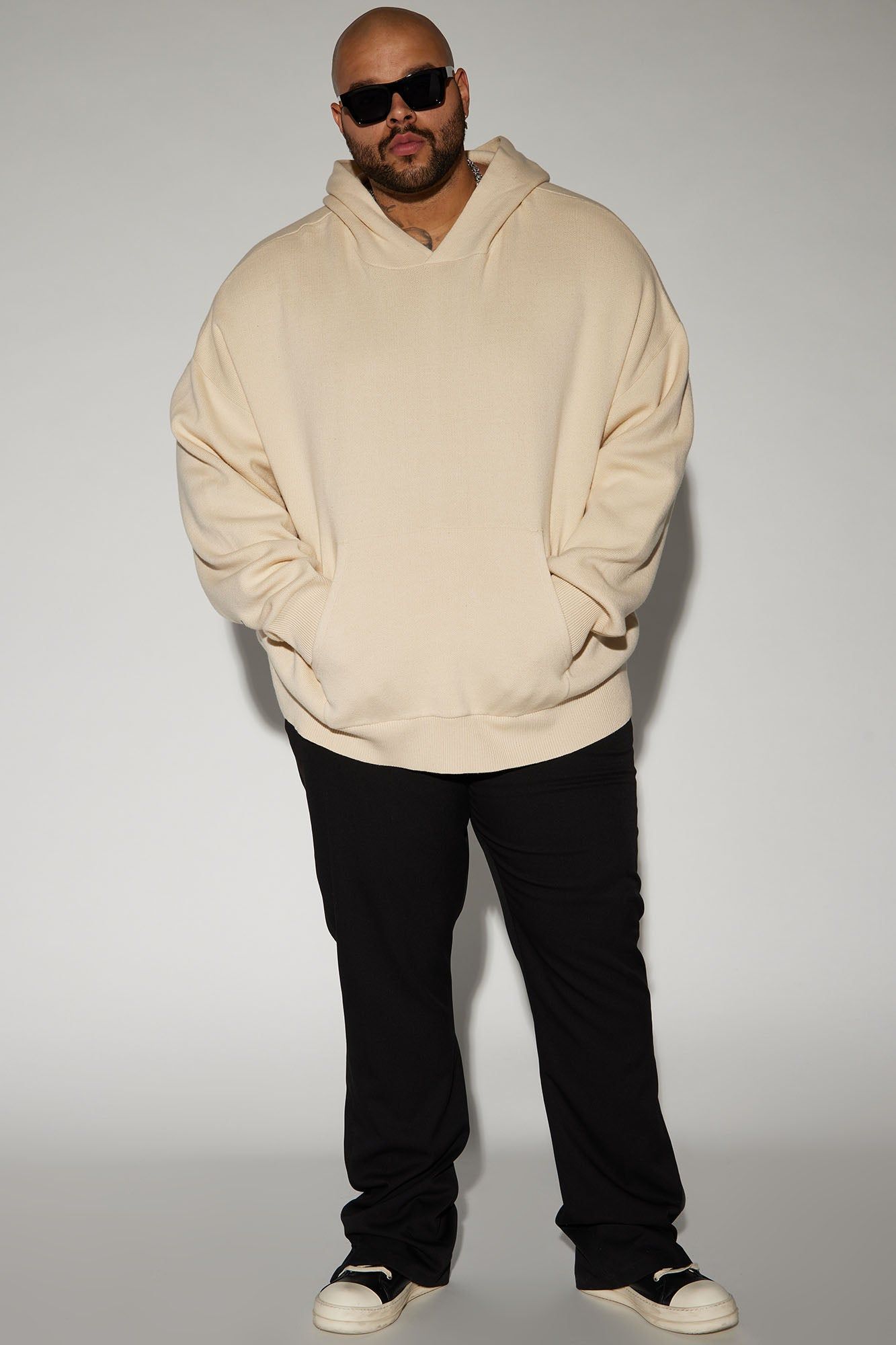 Heavyweight Sweater Hoodie - Cream sold by Fashion Nova product image thumbnail 5