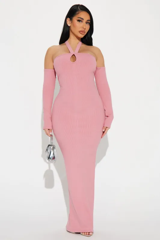 Brenda Snatched Maxi Dress - Mauve sold by Fashion Nova