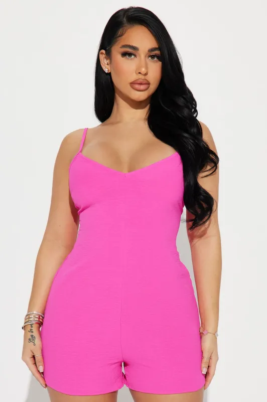 Mariella Romper - Hot Pink sold by Fashion Nova