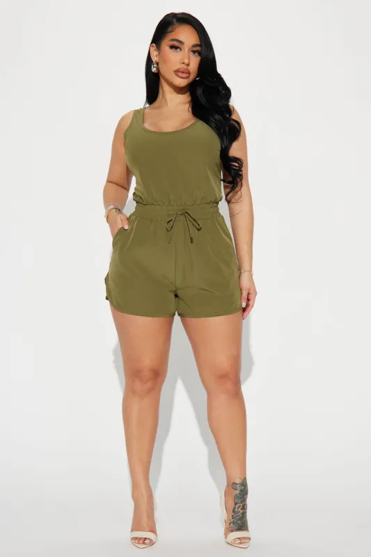 Part Of You Romper - Olive sold by Fashion Nova