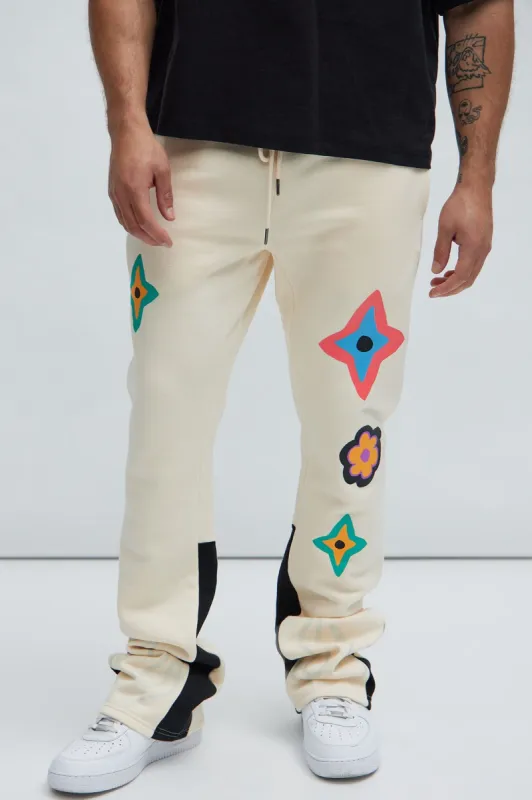 Live Well Sweatpant - Natural/Combo sold by Fashion Nova