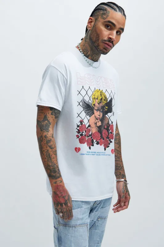 True Lover Short Sleeve Tee - White sold by Fashion Nova