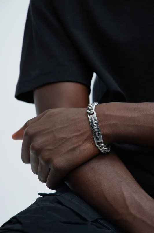 Ed Hardy Do Or Die Metal Bracelet - Silver | Parallel