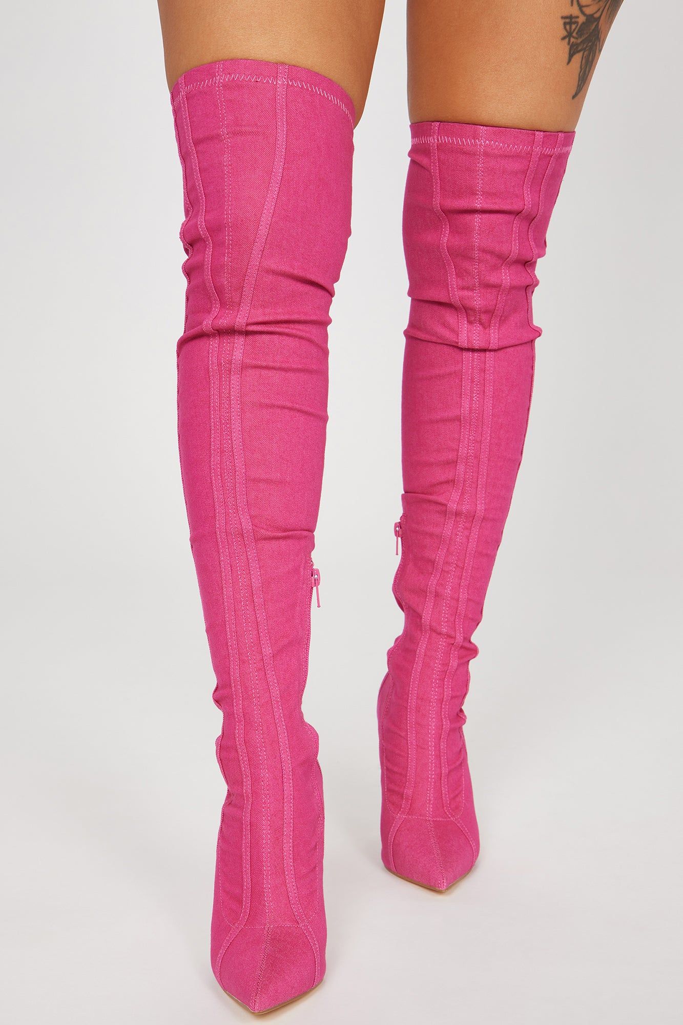 Holding It Down Over The Knee Boots - Hot Pink sold by Fashion Nova product image thumbnail 3