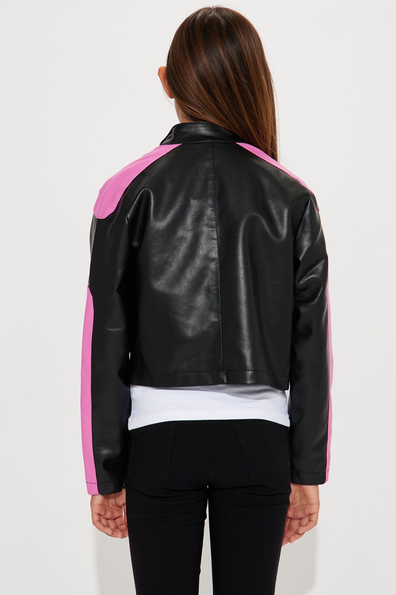 Mini Ride The Colorblock PU Jacket - Multi Color sold by Fashion Nova product image thumbnail 3