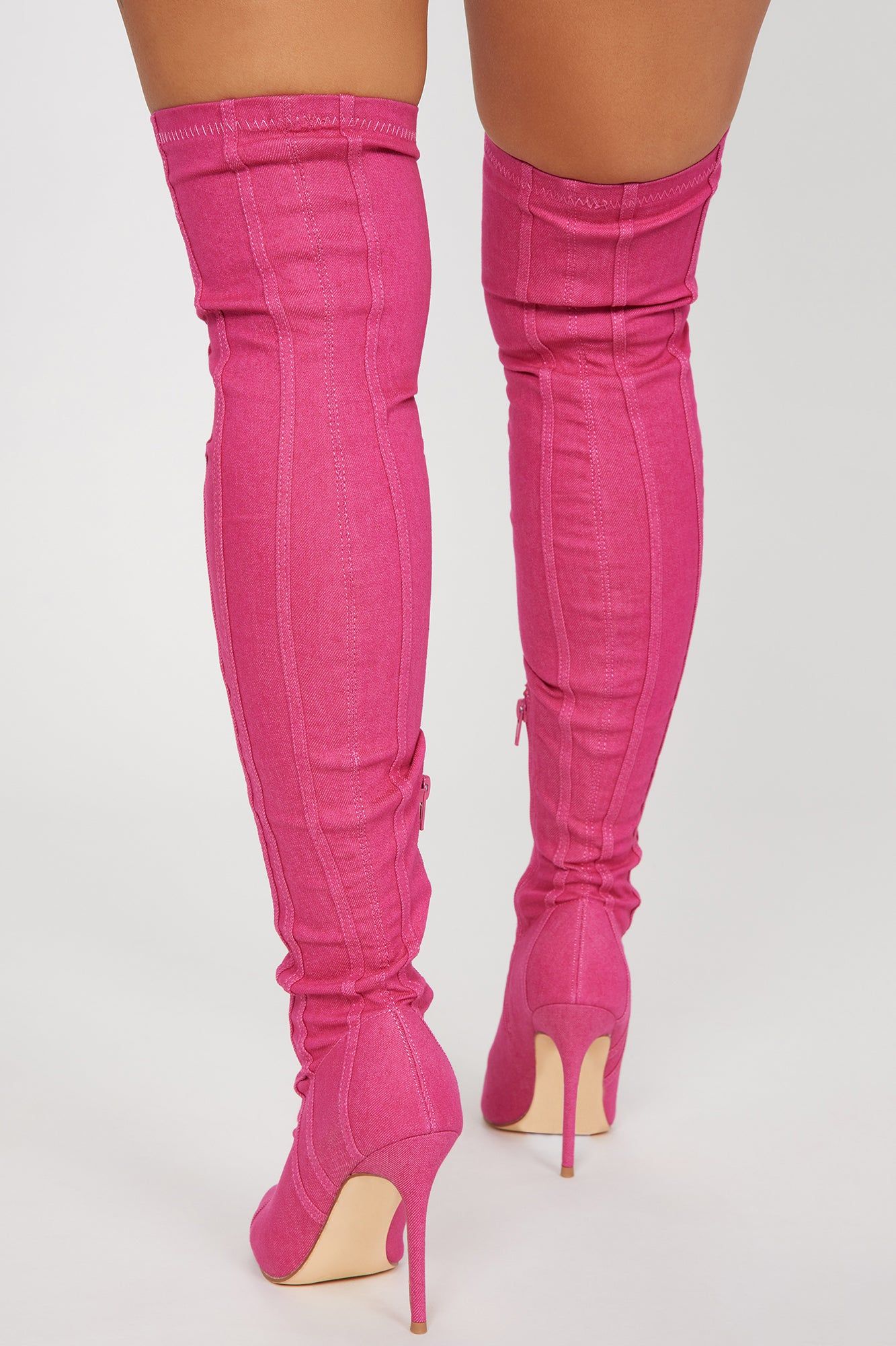 Holding It Down Over The Knee Boots - Hot Pink sold by Fashion Nova product image thumbnail 4