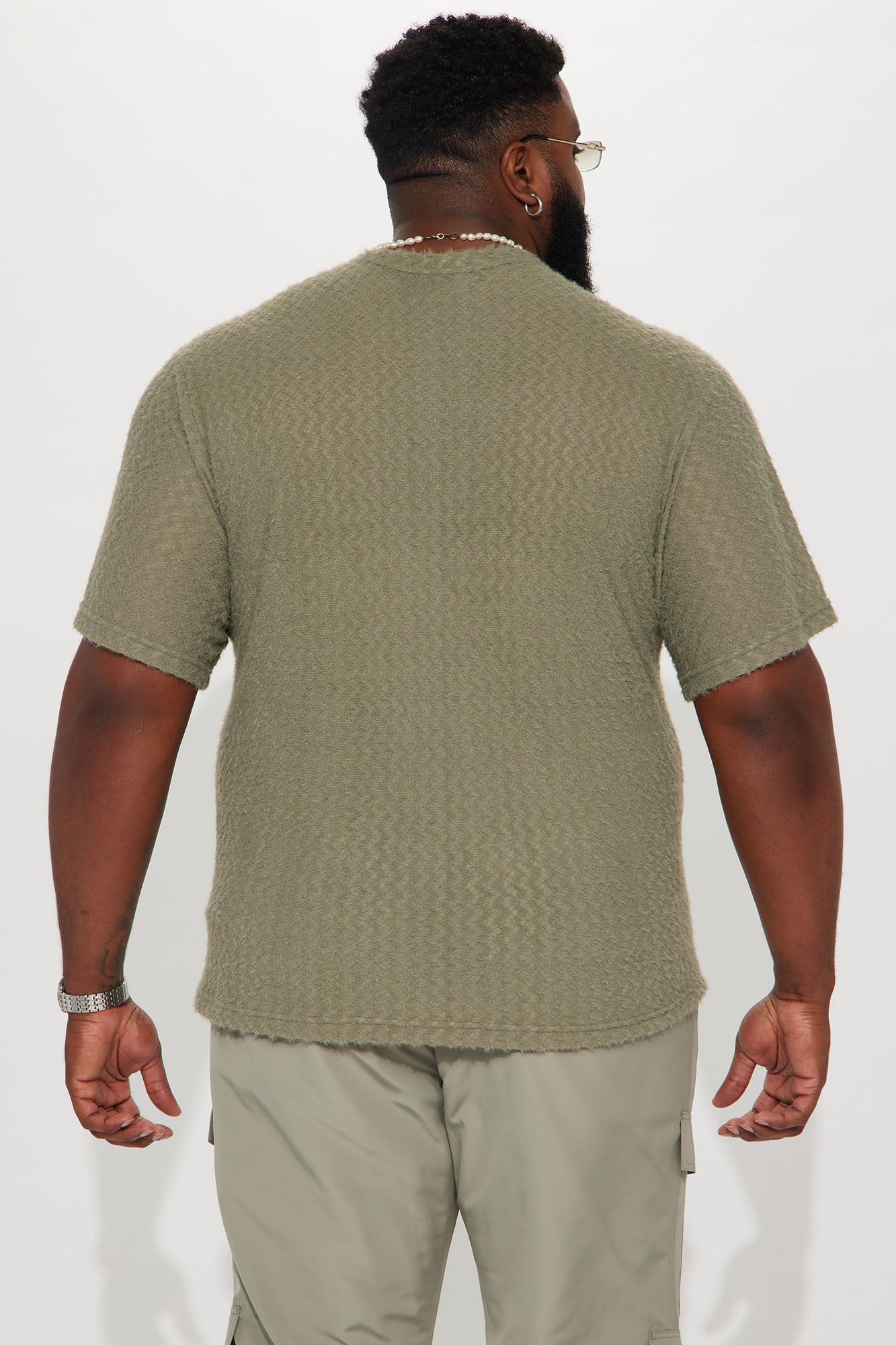 Beach Bum Comfy Short Sleeve Crew Tee - Olive sold by Fashion Nova product image thumbnail 4