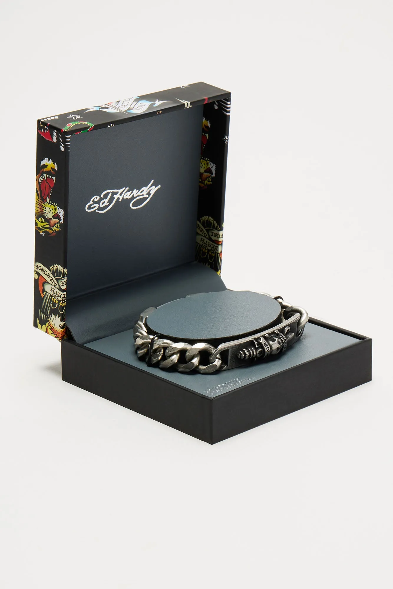 【Ed Hardy】DO OR DIEブレスレット【箱・保証書付】 Ed Hardy Do Or Die Metal Bracelet - Silver | Parallel