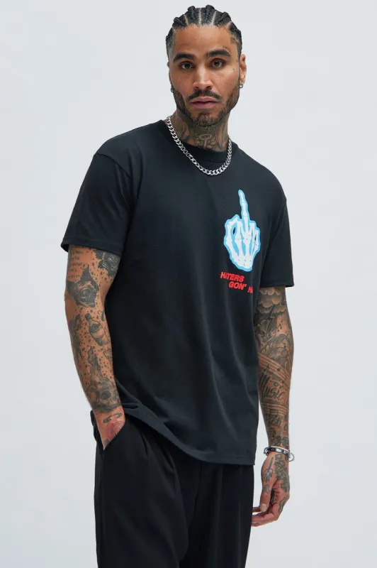 Hater Gon' Hate Short Sleeve Tee - Black sold by Fashion Nova