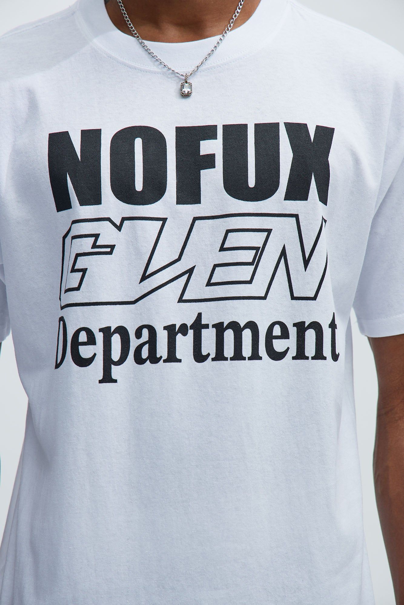 No Fux Given Boxy Short Sleeve Tee - White sold by Fashion Nova product image thumbnail 3
