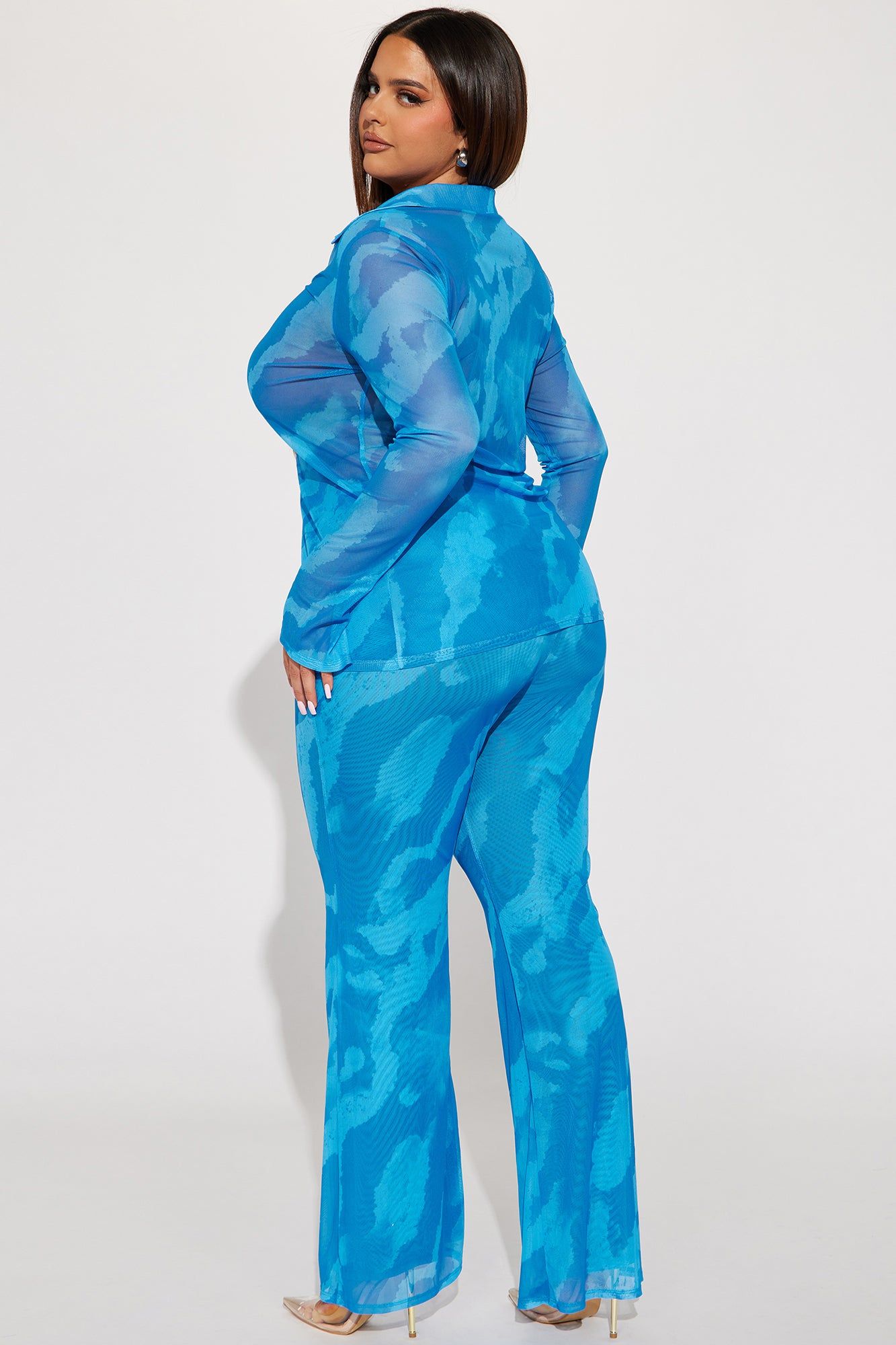 Carolina Mesh Pant Set - Blue sold by Fashion Nova product image thumbnail 6