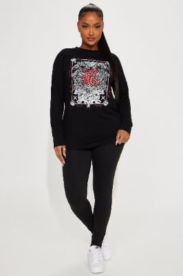 Modern Scripture Legging Set - Black/combo sold by Fashion Nova