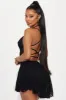 All Or Nothing Lace Micro Mini Dress - Black sold by Fashion Nova