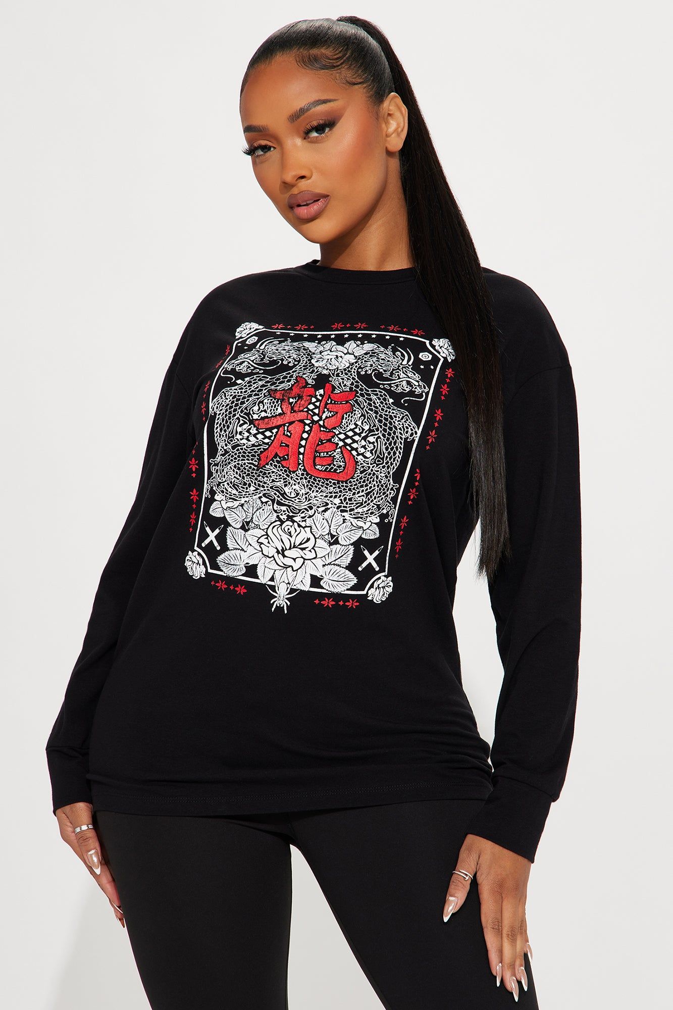 Modern Scripture Legging Set - Black/combo sold by Fashion Nova product image thumbnail 2