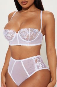 Allure Amore Lace 2 Piece Set - White sold by Fashion Nova