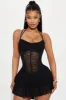 All Or Nothing Lace Micro Mini Dress - Black sold by Fashion Nova