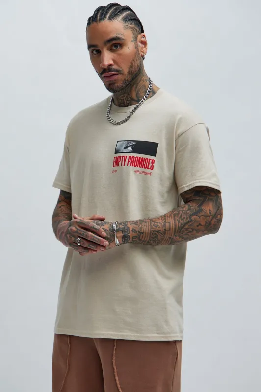 Foreseen Empty Promises Short Sleeve Tee - Sand sold by Fashion Nova