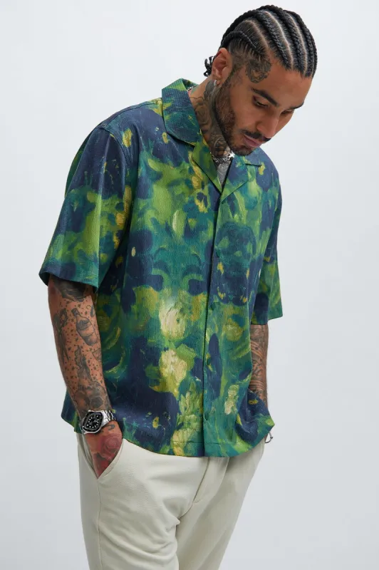 Greenland Shirt - Green/combo sold by Fashion Nova