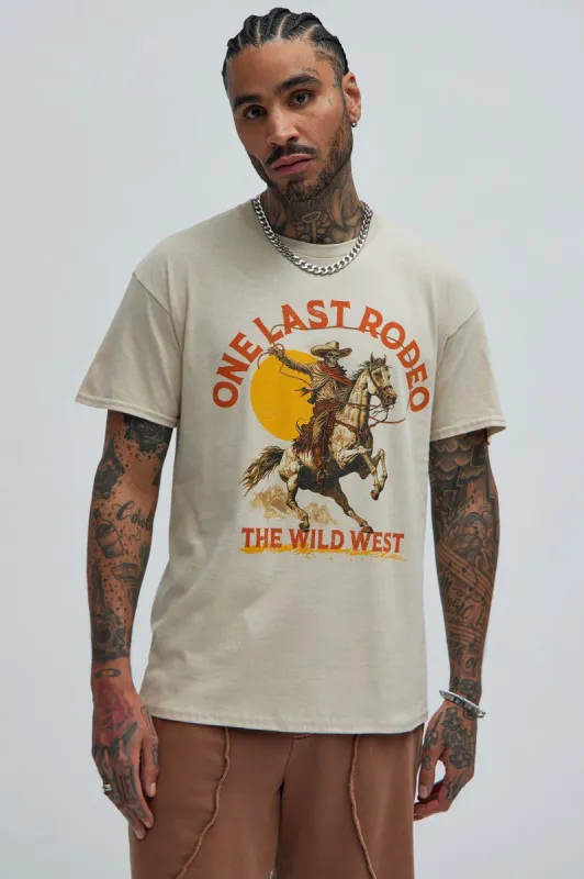 One Last Rodeo Short Sleeve Tee - Sand sold by Fashion Nova
