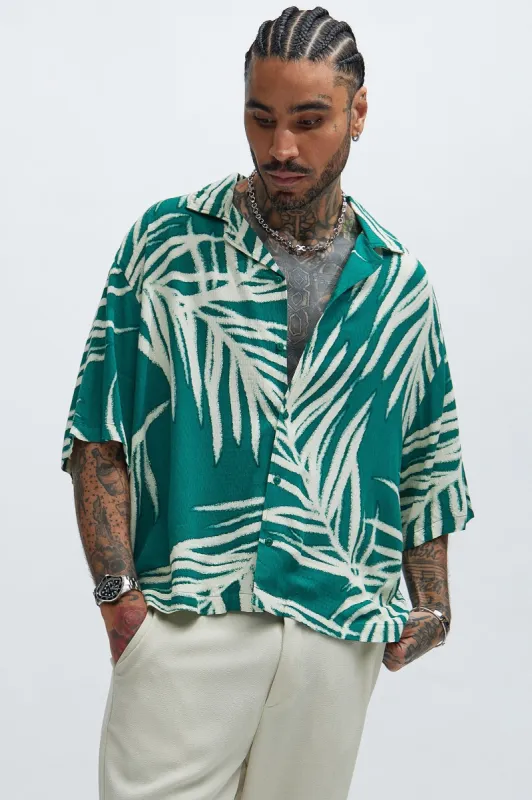 29 Palms Textured Shirt - Green/combo sold by Fashion Nova