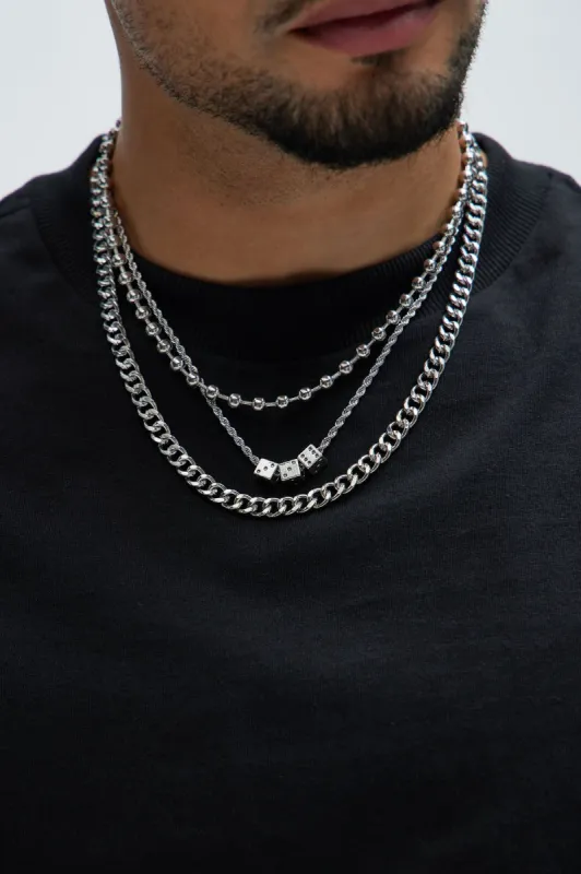 Bet On Me Necklace Set - Silver sold by Fashion Nova