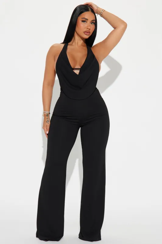 Whirlwind Jumpsuit - Black sold by Fashion Nova