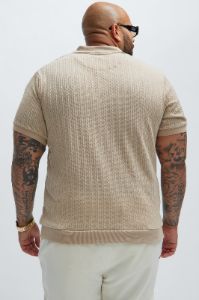 Caddie Short Sleeve Polo - Cream sold by Fashion Nova