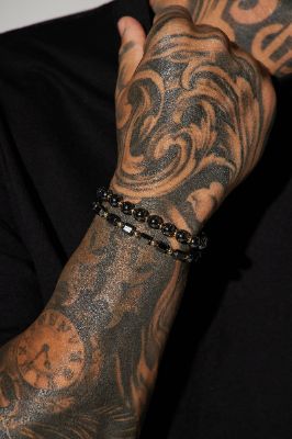 My Way Bracelet Set - Black/Gold sold by Fashion Nova
