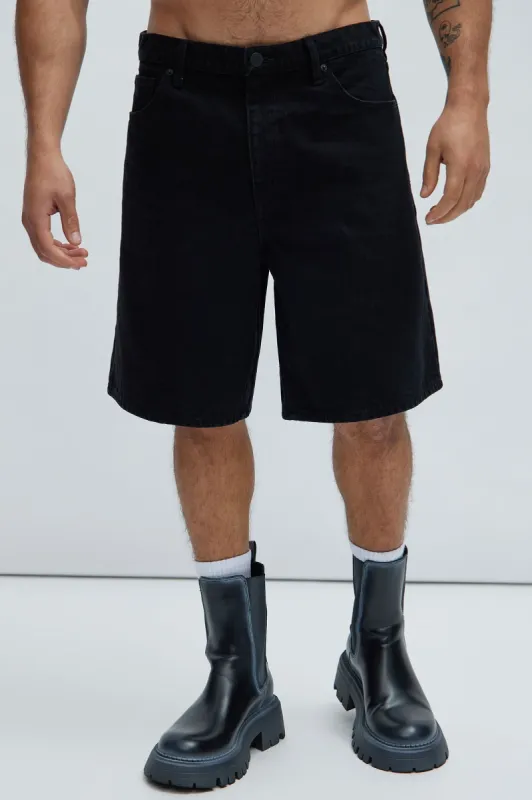 Colin Relaxed Denim Shorts - Black sold by Fashion Nova