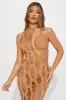 Toes In The Sand 3 Piece Bikini Set - Mocha sold by Fashion Nova