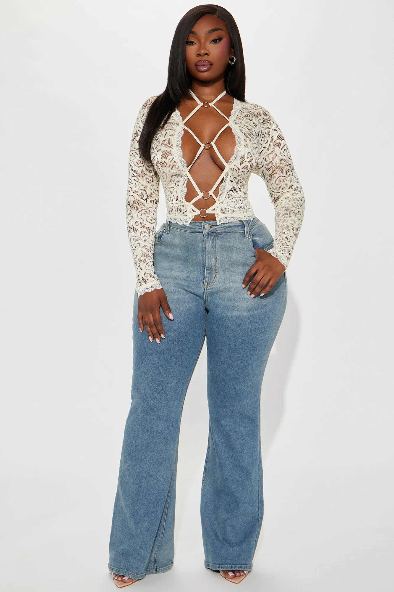 Karissa Lace Top - Cream sold by Fashion Nova product image thumbnail 5