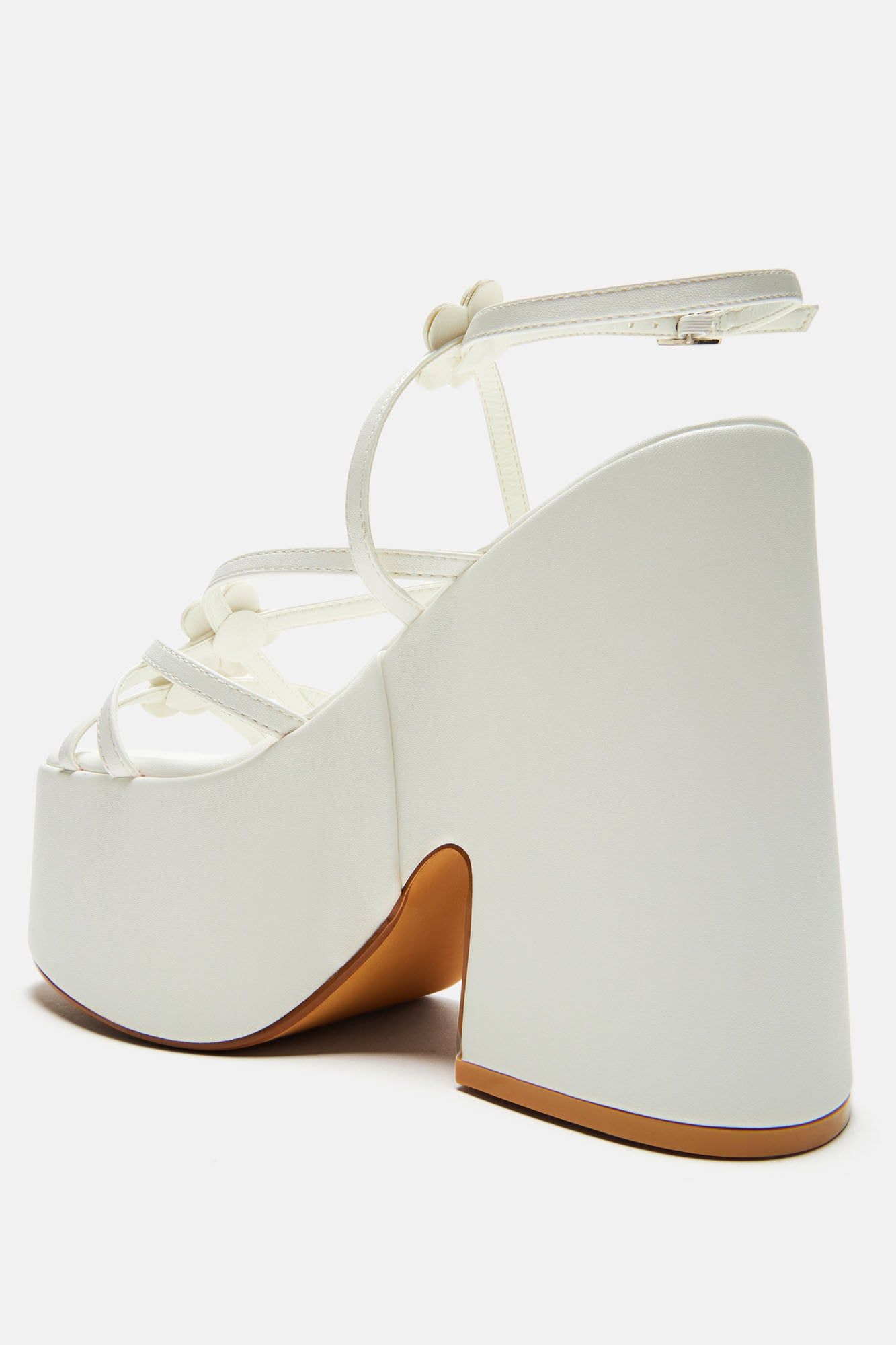 Girls Trip Platform Heels - White sold by Fashion Nova product image thumbnail 5