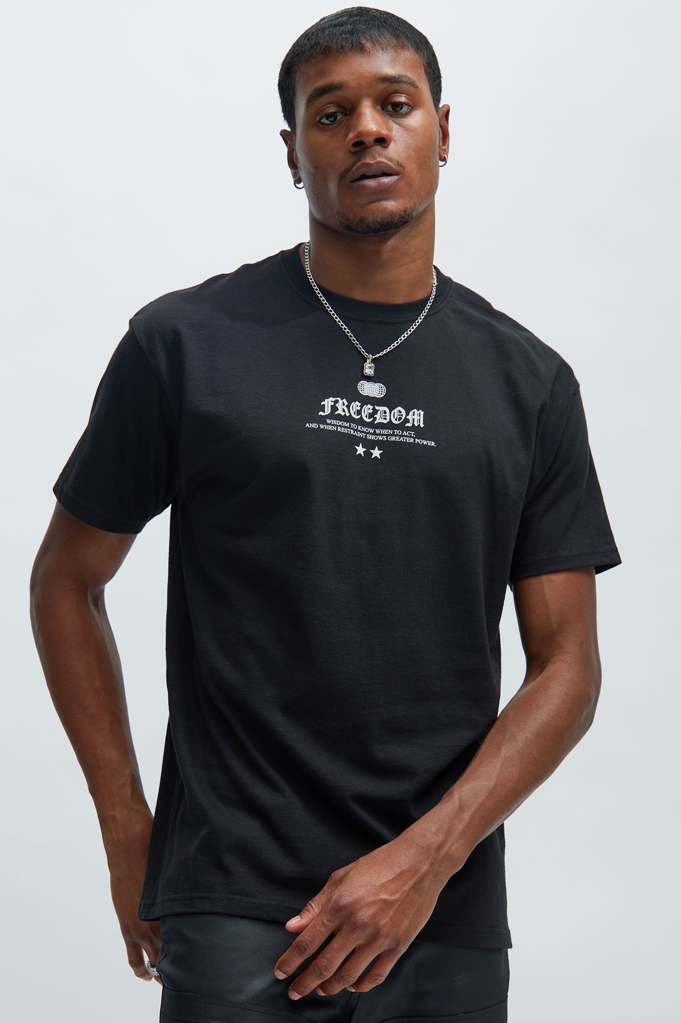 Freedom Rebel Short Sleeve Tee - Black sold by Fashion Nova product image thumbnail 4