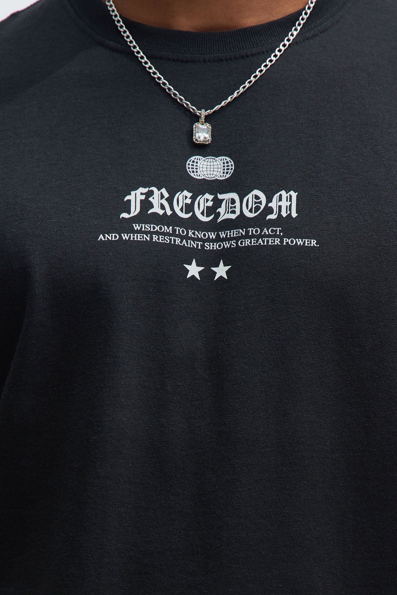 Freedom Rebel Short Sleeve Tee - Black sold by Fashion Nova product image thumbnail 3