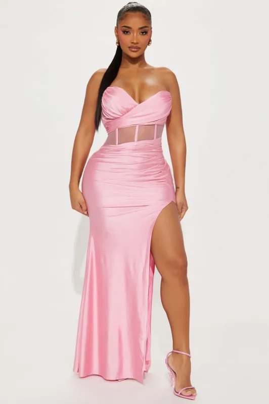 Sophie Corset Gown - Pink sold by Fashion Nova