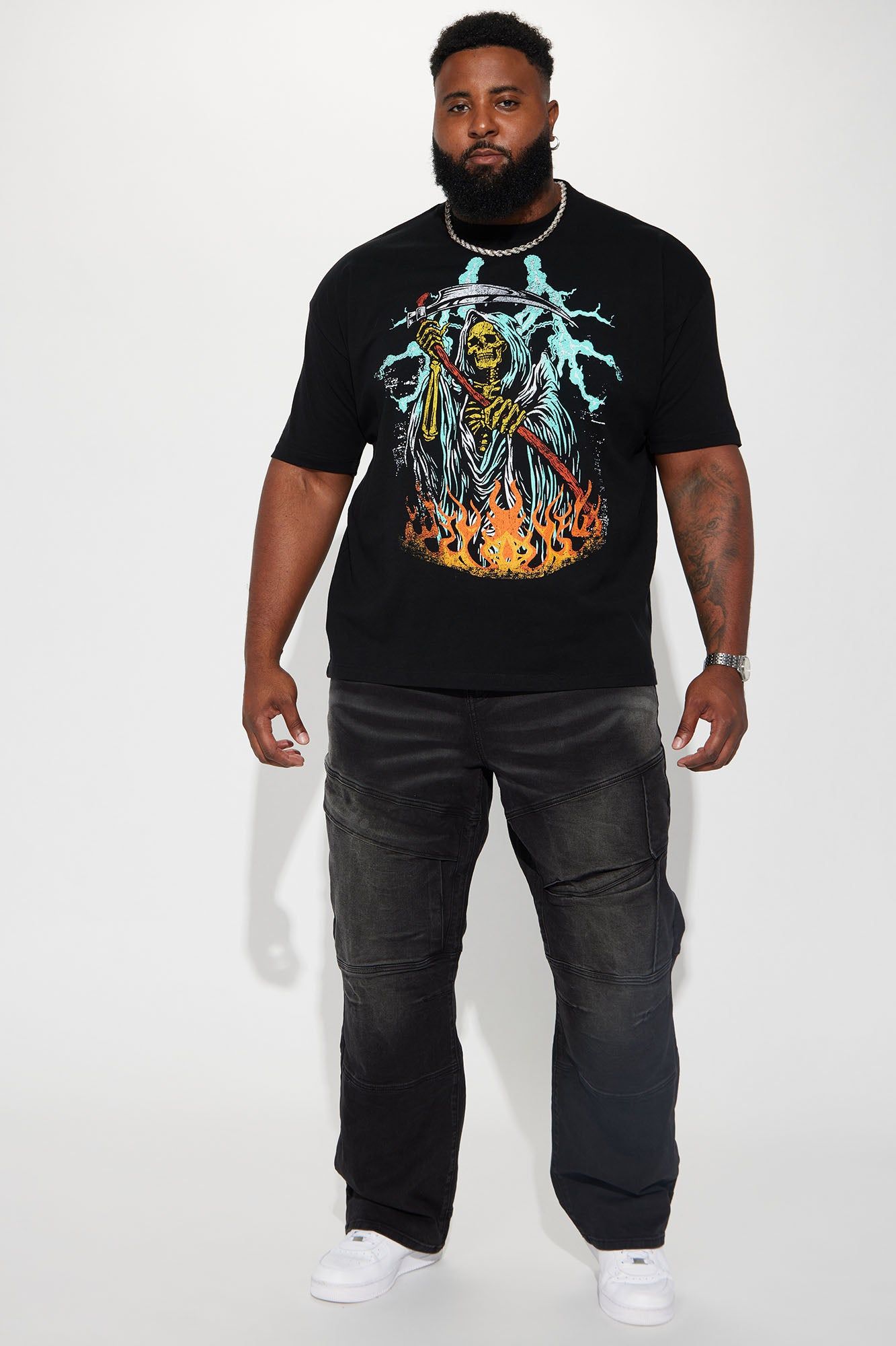 Judgement Time Short Sleeve Tee - Black sold by Fashion Nova product image thumbnail 5