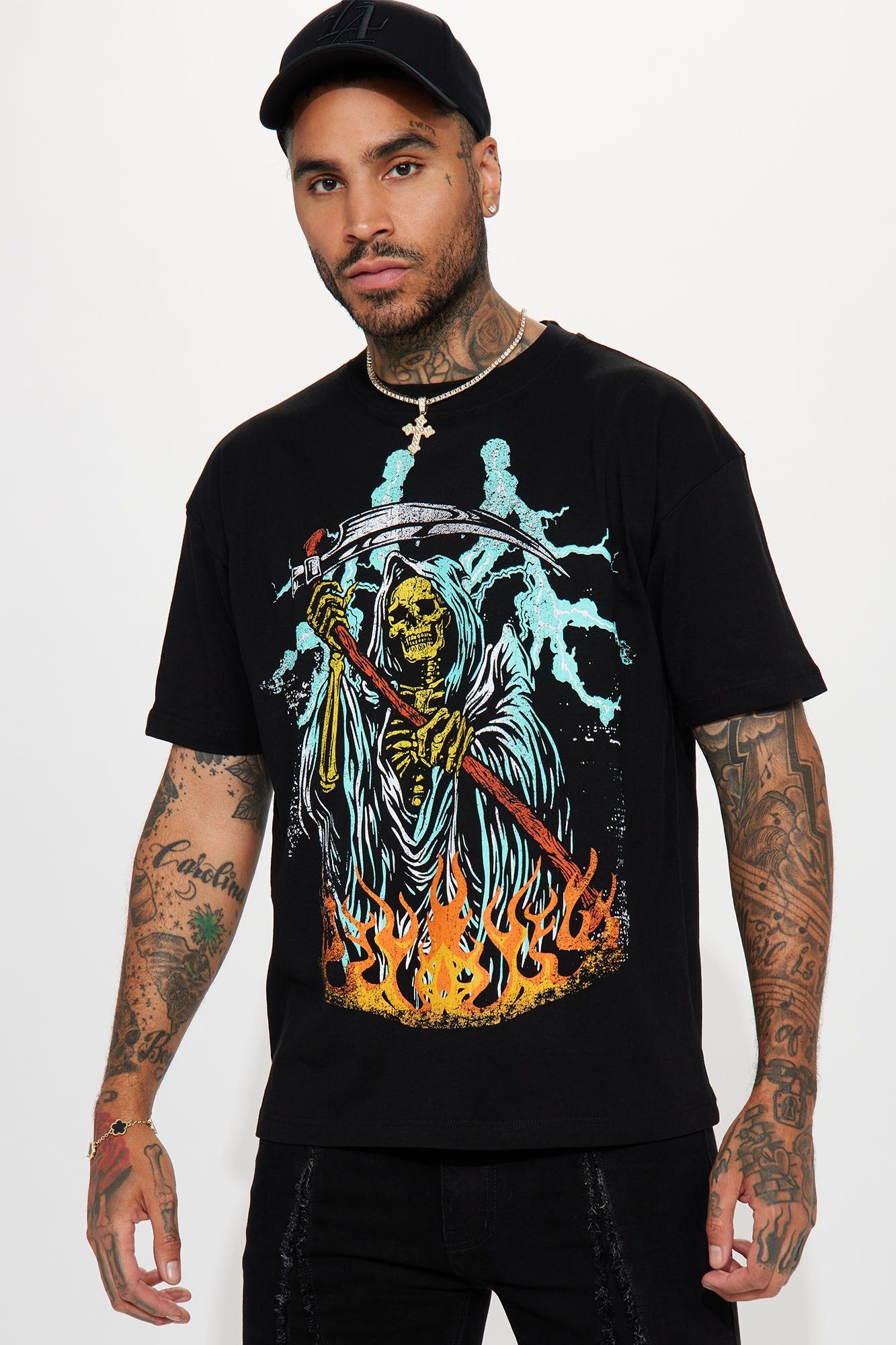 Judgement Time Short Sleeve Tee - Black sold by Fashion Nova