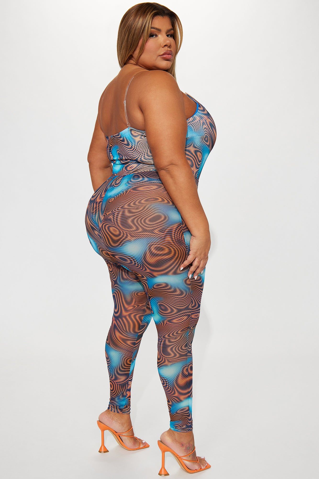 Sonnet Mesh Legging Set - Brown/combo sold by Fashion Nova product image thumbnail 8