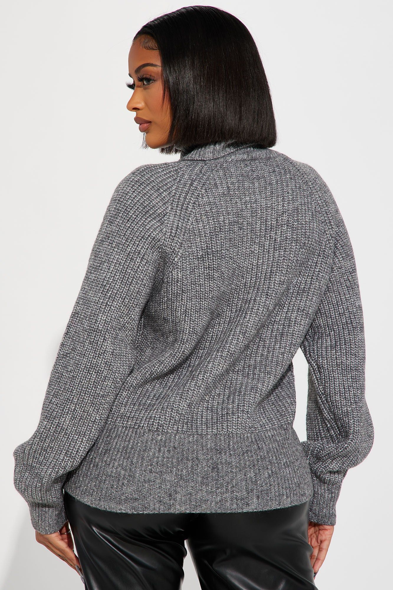 Clover Turtleneck Sweater - Gunmetal sold by Fashion Nova product image thumbnail 3